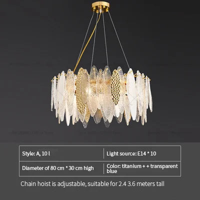 DecorBites™ Crystal Chandelier: Elegant European Style for Living, Bedroom, Dining Room