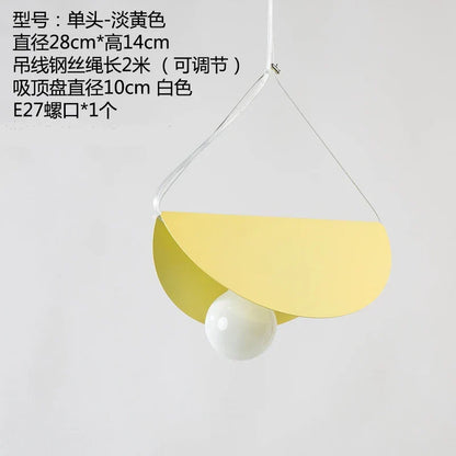 ديكوربايتس™ مصباح معلق هندسي من الحديد لغرفة الطعام أو غرفة النوم أو غرفة الأطفال