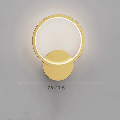 DecorBites™ Golden Crystal Wall Lamp: Elegant LED Sconce for Bedroom, Living Room, Bathroom