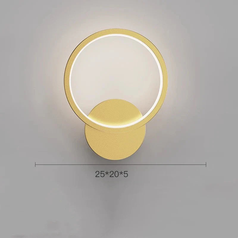 Gold Crystal LED Sconce Warm White 2700K