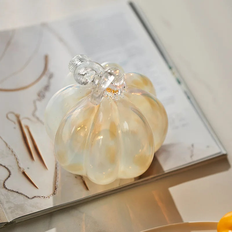 Gold Gradient Glass Pumpkin