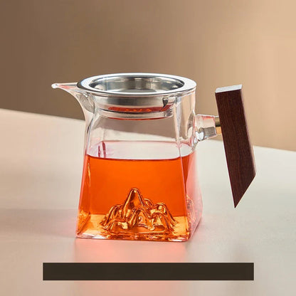 Decorbites™ Glas-Kung-Fu-Teebecher-Set mit Griff und Sieb, 350 ml