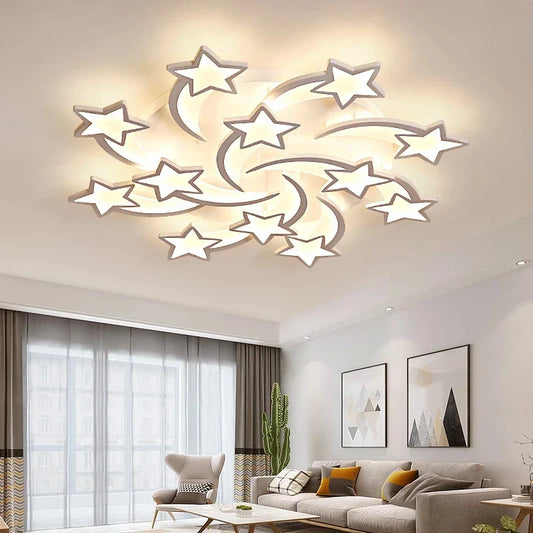 DecorBites™ LED Acrylic Chandelier Lights with Remote for Home Indoor Lighting
