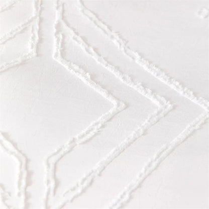 طقم غطاء لحاف DecorBites™ بنقشة زهور هندسية مقصوصة، مقاس كينج، أغطية سرير عالية الجودة