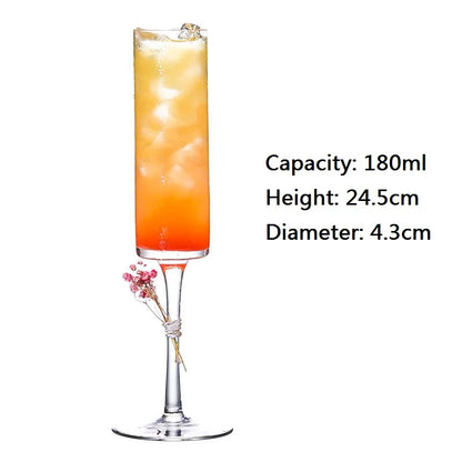 DecorBites™ Bubble Champagne Glasses Set of 2 - Creative Goblets for Cocktail Parties