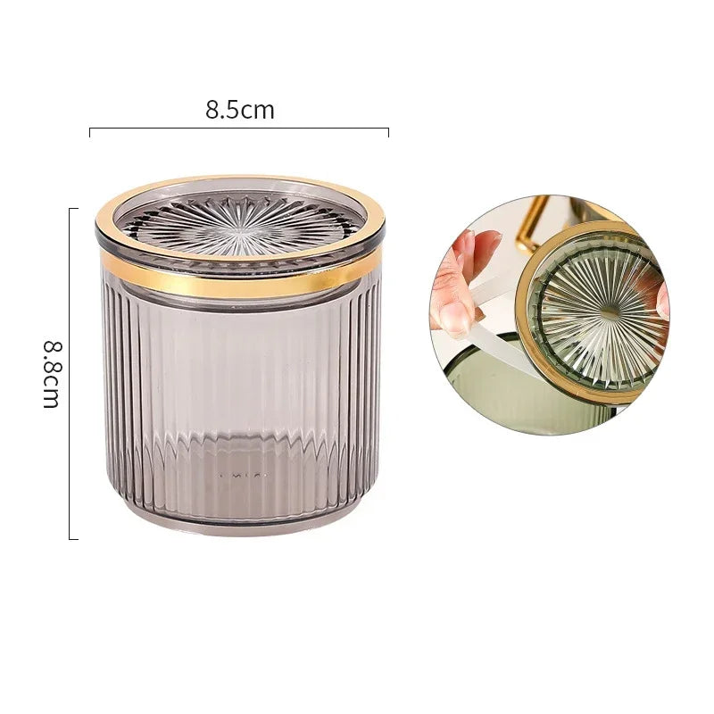 مجموعة أوعية التوابل الأكريليكية من ديكوربايتس™ مع صينية - منظم تخزين للمطبخ