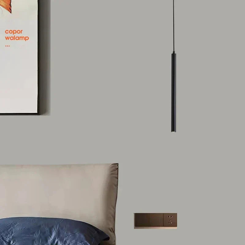 ديكوربايتس™ مصابيح LED سوداء معلقة 30/40/50/60 سم لغرفة الطعام وغرفة النوم والمطبخ