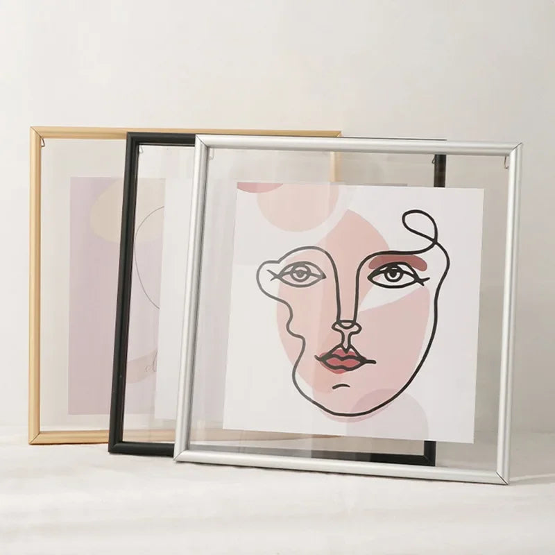 DecorBites™ Clear Frame Modern Hangable Picture Frame Acrylic Home Decor