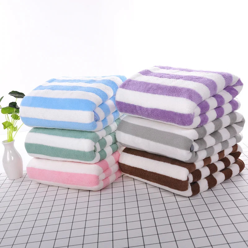 Decobites Microfiber Bath Towel Sets for Soft Absorbent Quick Drying Adults