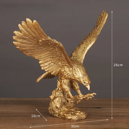 DecorBites™ Dapeng Eagle Wings Resin Art Statue Ornament for Home and Office Decor