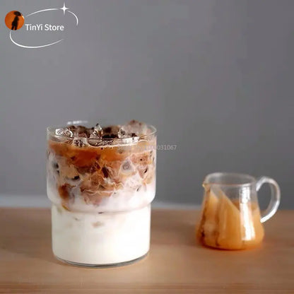 DecorBites™ Gourd Shape Glass Mug Cup for Coffee, Whiskey, Wine, and More