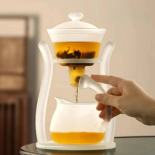 DecorBites™ Glass Teapot with Magnetic Drip Pot and Base