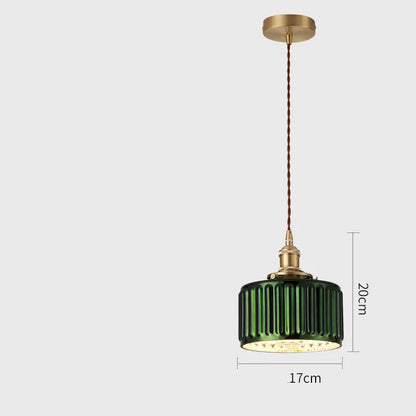 DecorBites™ Green Glass LED Pendant Lights for Indoor Lighting in Home, Living Room, Bar & Coffee