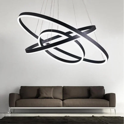 DecorBites™ LED Rings Ceiling Chandelier for Modern Home Decoration