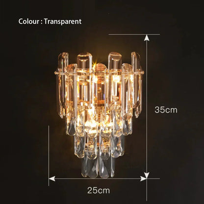 DecorBites™ Gray Glass Wall Lamp - Modern Living Room Decor Sconce Light