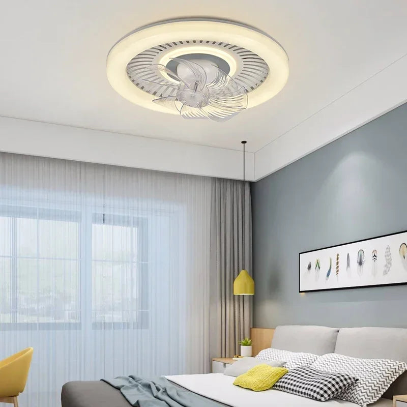 DecorBites™ 360 Rotating Air Supply LED Ceiling Fan with Quiet DC Motor.