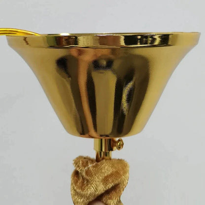 DecorBites™ Crystal Pendant Chandelier Gold & Chrome Luxury LED Lighting for Dining Room & Bedroom