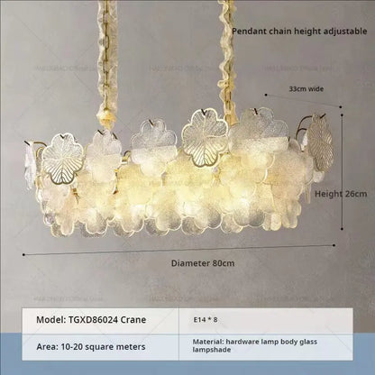 DecorBites™ Crystal Chandelier: French Modern Light Luxury for Living Room, Dining Room, Bedroom