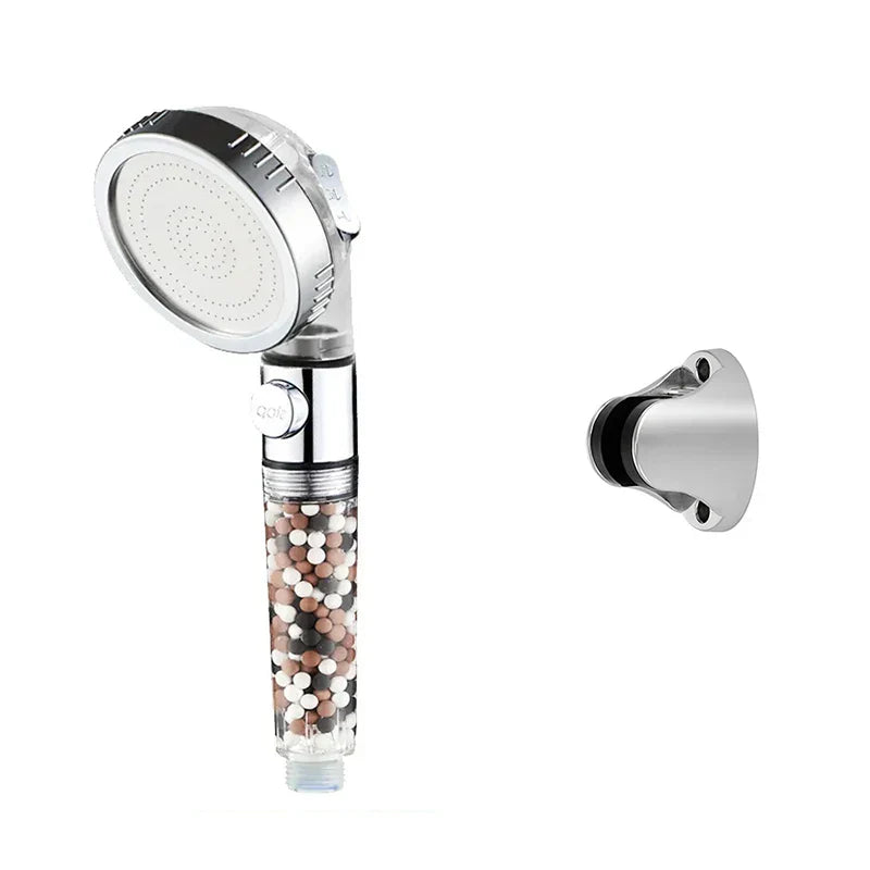DecorBites™ High Pressure Shower Head Set with Metal Panel and Negative Ion Filter