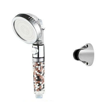 DecorBites™ High Pressure Shower Head Set with Metal Panel and Negative Ion Filter