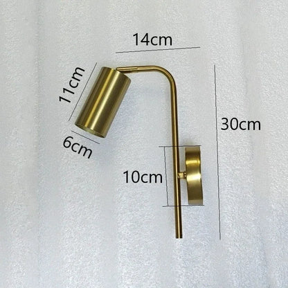 DecorBites™ Golden LED Reading Wall Lamp, Modern Minimalist Bedside Wall Light