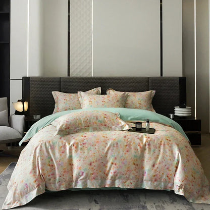 DecorBites™ Egyptian Cotton Bedding Set - Queen King Full Size Duvet Cover Sheet Pillowcase