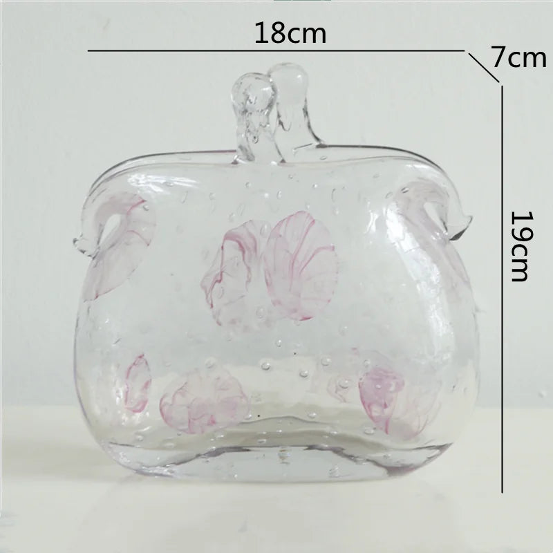DecorBites™ Clear Glass Vase Hydroponic Terrarium Decor Home Flower Accessories