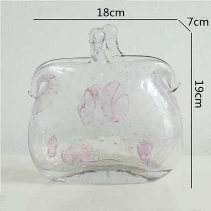 DecorBites™ Clear Glass Vase Hydroponic Terrarium Decor Home Flower Accessories