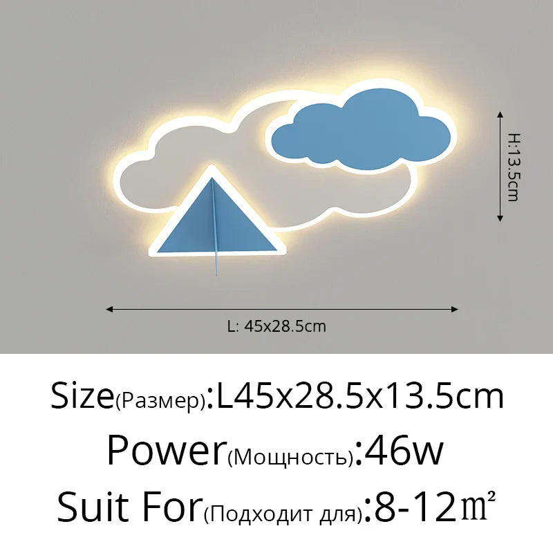 DecorBites™ Children's Room Ceiling Chandelier Light - Modern Dimmable Indoor Lighting