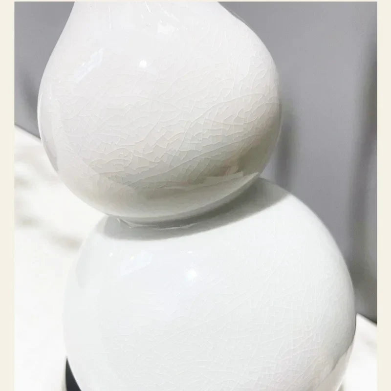 DecorBites™ Gourd Crystal Sculpture Metal Plant Statues Home Decoration