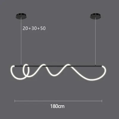 Lámpara colgante de manguera larga LED Decorbites™ para comedor, cocina o bar
