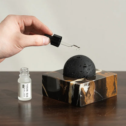 DecorBites™ Lava Rock Stone Diffuser, Marble Base, Luxury Essential Oil Diffusers for Home Offices