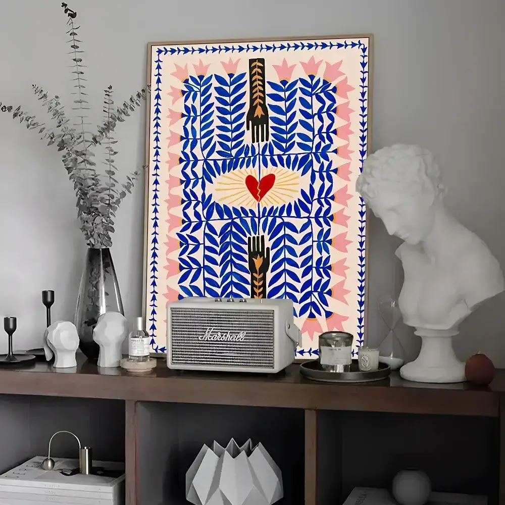 Decorbites™ Buntes Tiger- und Leoparden-Vintage-Poster-Wandkunst