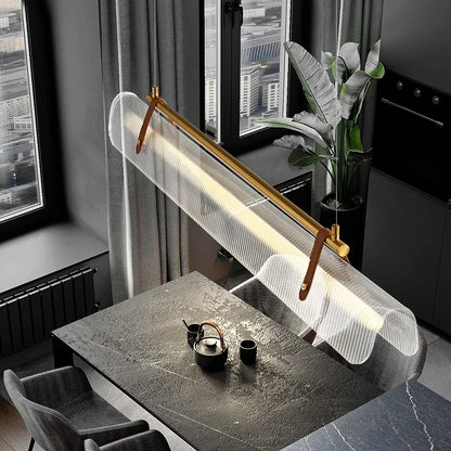 Nordic Minimalist Acrylic Strip Pendant Light