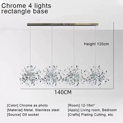 DecorBites™ Gold LED Ceiling Pendant Light Fixture for Home Decoration and Modern Living