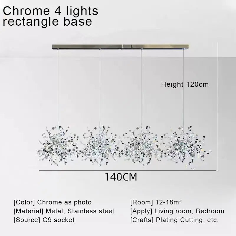 Decorbites™ Lámpara colgante de techo LED dorada para decoración del hogar y vida moderna