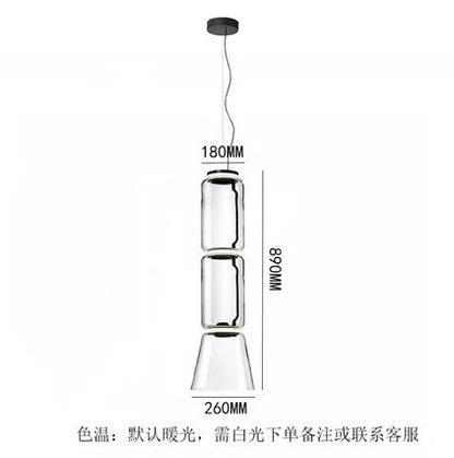 Lámpara colgante LED de cristal DecorBites™: iluminación elegante y moderna para diversos espacios