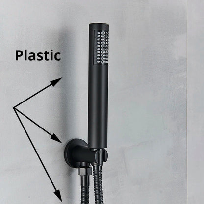 DecorBites™ Handshower Head with Stainless Steel Hose - Wall Mounted Faucet Set