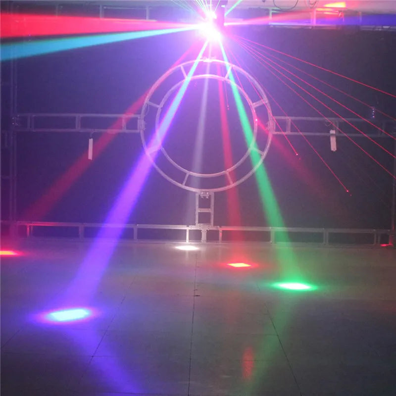 DecorBites™ 16*3W RGBW Laser Football Light Strobe Beam Projector DJ Disco Moving Head
