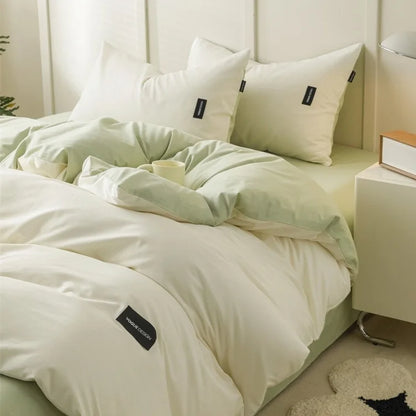 DecorBites™ Cotton Bedding Set Super Soft Comforter All Season Home Textile