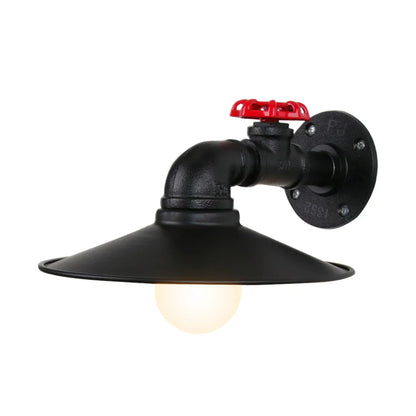 Decorbites™ Industrielle Eisen-Rost-Wasserrohr-Wandlampe Vintage E27 Wandleuchte Armatur