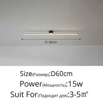 DecorBites™ LED Strip Ceiling Light: Modern, Simple, Stylish Indoor Lighting for Home, Bedroom, Hallway