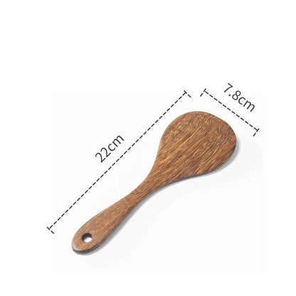 DecorBites™ Kitchen Utensils Set: Non-Stick Cookware with Wooden Handles