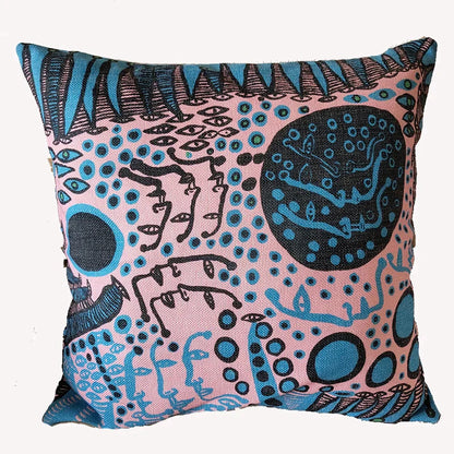 غطاء وسادة قطني بتصميم قرع من DecorBites™ لديكور الأريكة العصري - غطاء سميك وأنيق