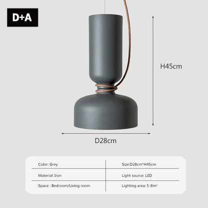 DecorBites™ LED Pendant Light: Minimalist Iron Fixture for Bedroom, Living Room, Restaurants & Bars