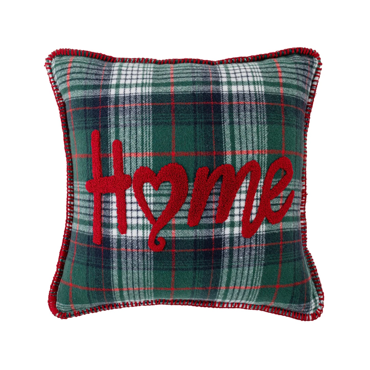DecorBites™ Buffalo Check Snowflake Jingle Bell Pillow Case | Retro Christmas Decoration