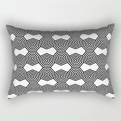 طقم غطاء وسادة للخصر بتصميم هندسي مموج من DecorBites™