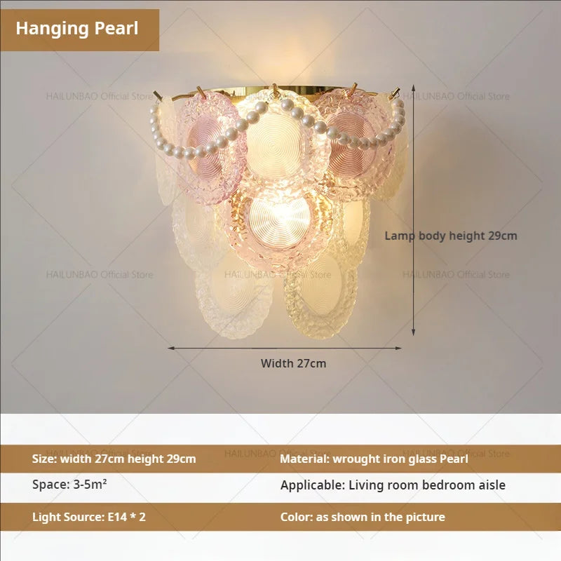 Lámpara de pared de cristal de lujo Decorbites™ para iluminación de pasillos, sala de estar, dormitorio y corredor
