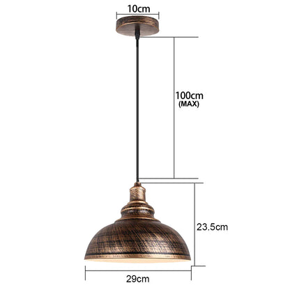 Industrial Vintage Black Iron Pendant Light