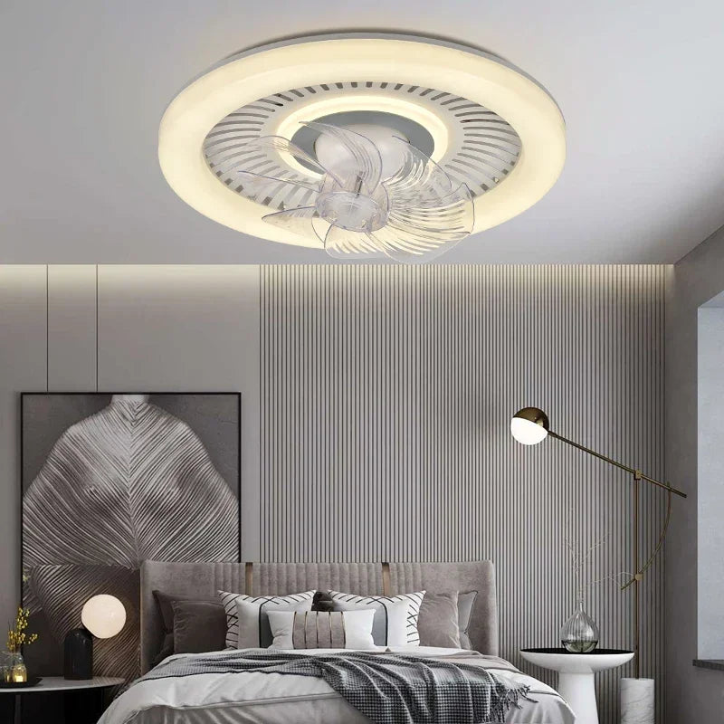 DecorBites™ 360 Rotating Air Supply LED Ceiling Fan with Quiet DC Motor.